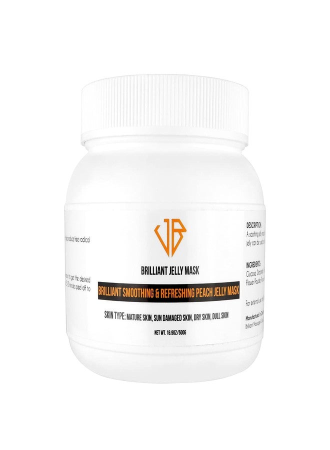 قناع جيلي الخوخ الرائع لتنعيم البشرة وإنعاشها (حجم كبير 16.9 أونصة) يكفي لـ 25 استخدامًا. قناع جيلي احترافي قابل للتقشير، مرطب وملطف. - Image 1